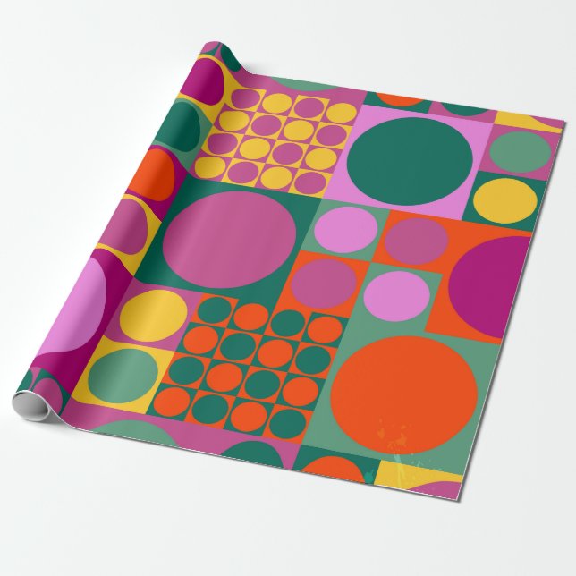 Papel De Regalo Seamless abstract geometric background pattern,  r (Desenrollado)