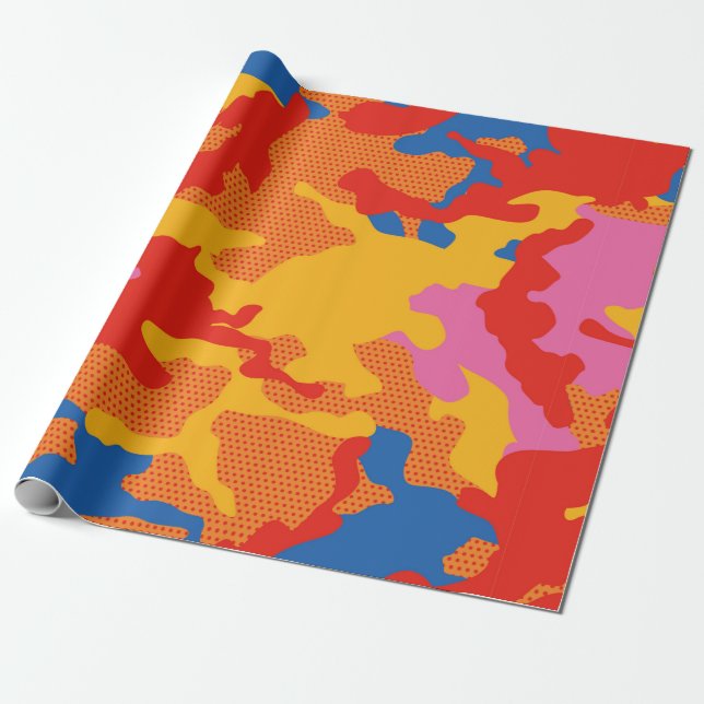 Papel De Regalo Seamless camouflage background pattern. Seamless c (Desenrollado)