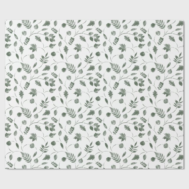 Papel De Regalo seamless floral pattern with leaves (Superficie plana)