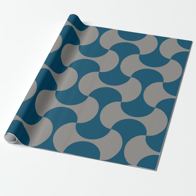Papel De Regalo Seamless pastel pattern in 60s style. Wrapping pap (Desenrollado)
