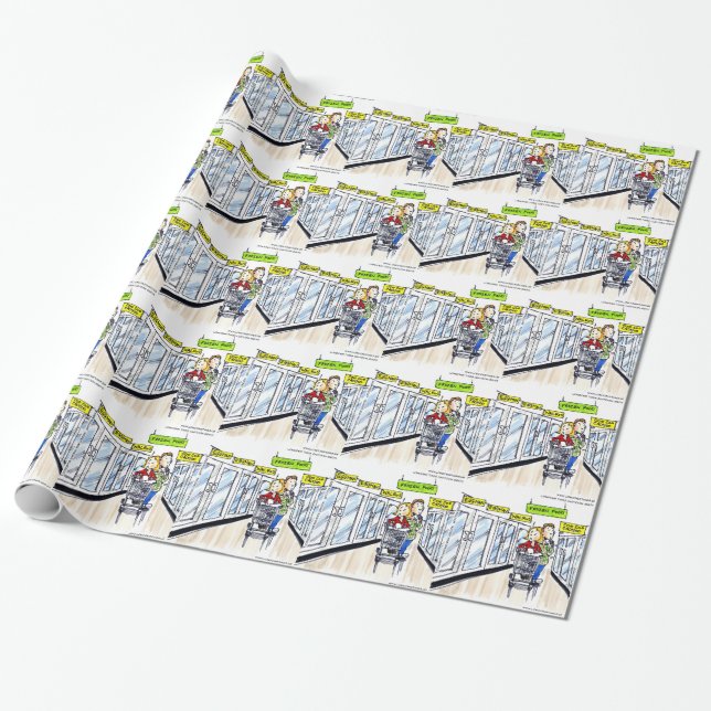 Papel De Regalo Sección de Comida Congelada de Morsa Divertido (Desenrollado)