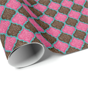 Papel De Regalo Secuencias MQF-Pink-Chocolate-Aqua-GIFT WRAP