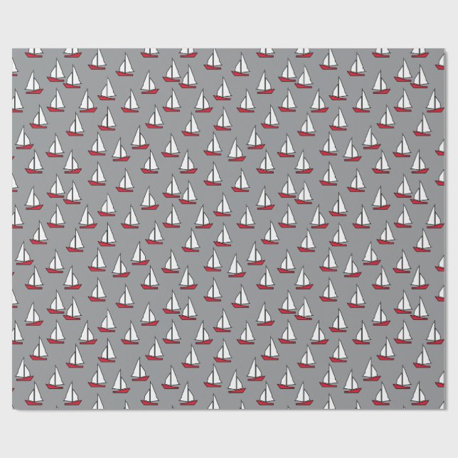 Papel De Regalo Segelboot (Superficie plana)