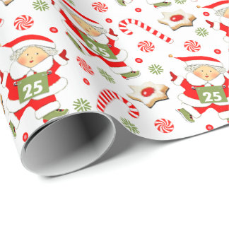 Papel De Regalo Seguimiento y campo de Chicas en funcionamiento