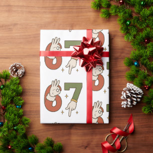 Papel De Regalo Seis Siete 67 6 7 Navidad Santa Elfo Meme