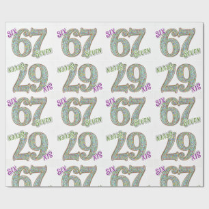 Papel De Regalo Seis Siete, Cumpleaños de Confeti