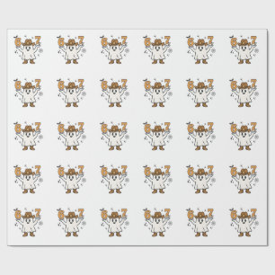 Papel De Regalo Seis siete fantasmas deportes de Halloween 67 Maso