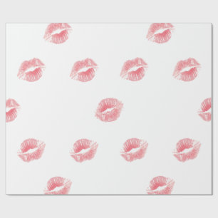 Papel De Regalo Sellado con un Beso: Embalaje de Regalo Glamuroso