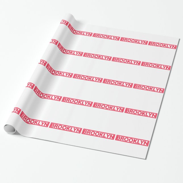 Papel De Regalo Sello de Brooklyn (Desenrollado)