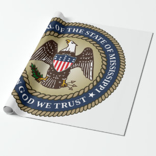 Papel De Regalo Sello de Misisipi (Estado de los Estados Unidos)