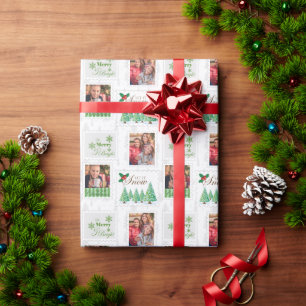 Papel De Regalo Sellos de Correo Foto Personalizada