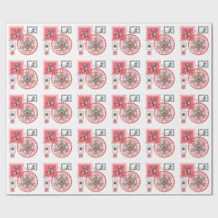 Papel De Regalo Sellos de Navidad con tema médico y clipar navideñ