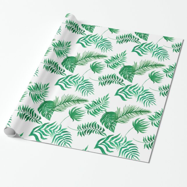 Papel De Regalo Selva ligeramente dispersada Fonds (Desenrollado)