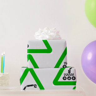 Papel De Regalo Señal de advertencia de cruce de robot