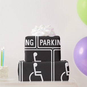 Papel De Regalo Señal de estacionamiento accesible símbolo de sill
