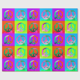 Papel De Regalo Señal de paz arte de pintura en spray graffiti teñ