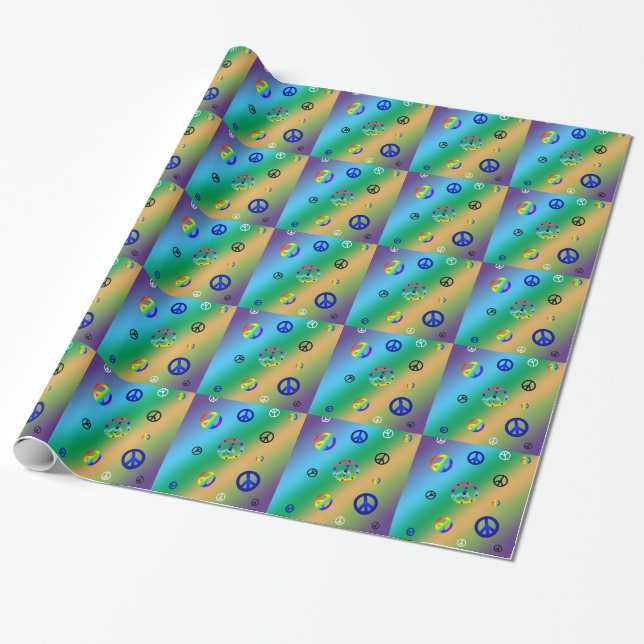 Papel De Regalo Señales de paz (Desenrollado)