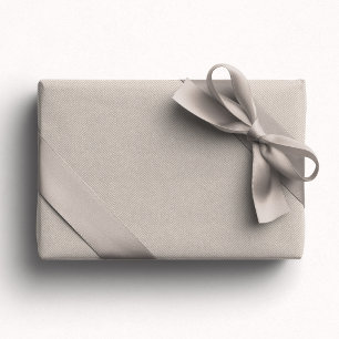 Papel De Regalo Sencilla fiesta neutra de arenque beige