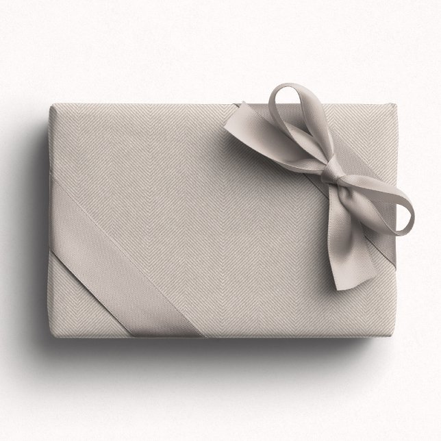Papel De Regalo Sencilla fiesta neutra de arenque beige (Subido por el creador)
