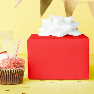 Papel De Regalo Sencillamente Color Rojo Sólido