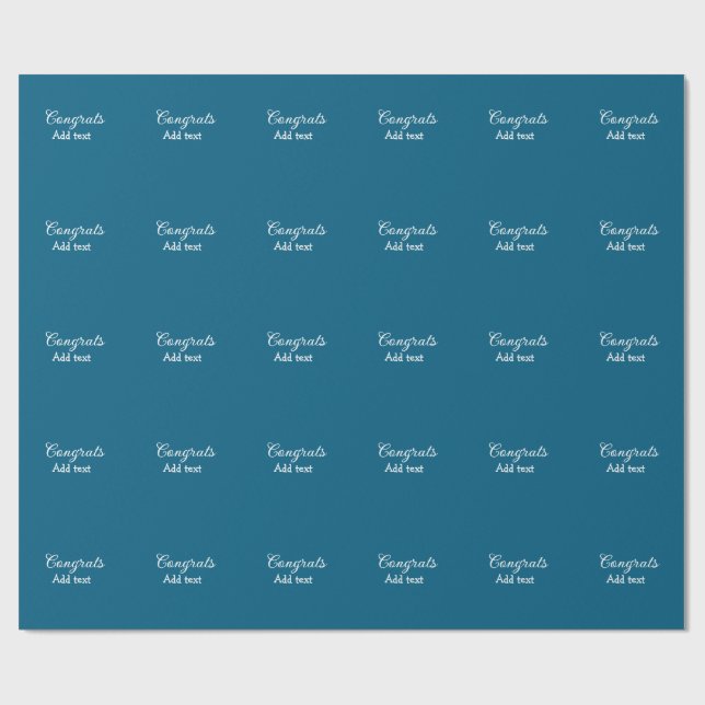 Papel De Regalo Sencillas felicitaciones mínimas graduación añadir (Superficie plana)