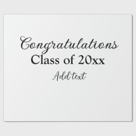 Papel De Regalo Sencillas felicitaciones por graduación mínima aña