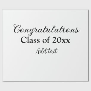 Papel De Regalo Sencillas felicitaciones por graduación mínima aña