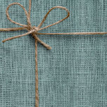Papel De Regalo Sencillo Burlap Textura Rústica Sage Green<br><div class="desc">Patrón sencillo y rústico de estilo burlap. Por favor,  tenga en cuenta que no hay una verdadera burlap usada en este diseño,  es una fotografía editada digitalmente.</div>