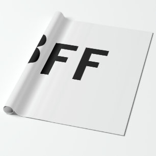 Papel De Regalo Sencillo minimalista BFF mejores amigos familia no