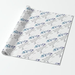 Papel De Regalo Senderismo montañas El Universo susurra Bienvenido