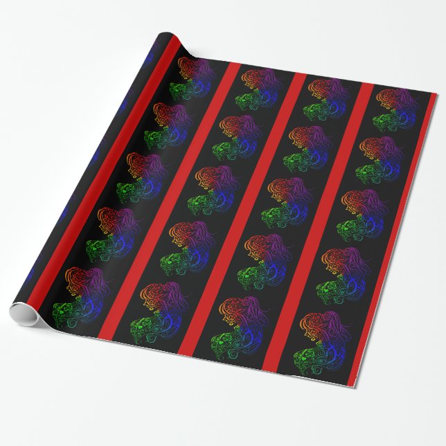Papel de Regalo Señora Arcoíris (Desenrollado)
