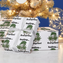 Papel De Regalo Sensación de palmera Perenne Cumpleaños tropical