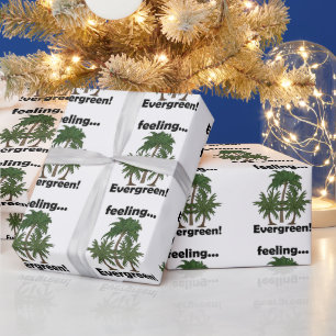 Papel De Regalo Sensación de palmera Perenne Cumpleaños tropical