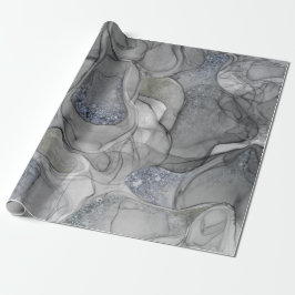 Papel De Regalo Sensaciones de mareo de plata gris