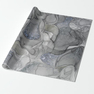 Papel De Regalo Sensaciones de mareo de plata gris