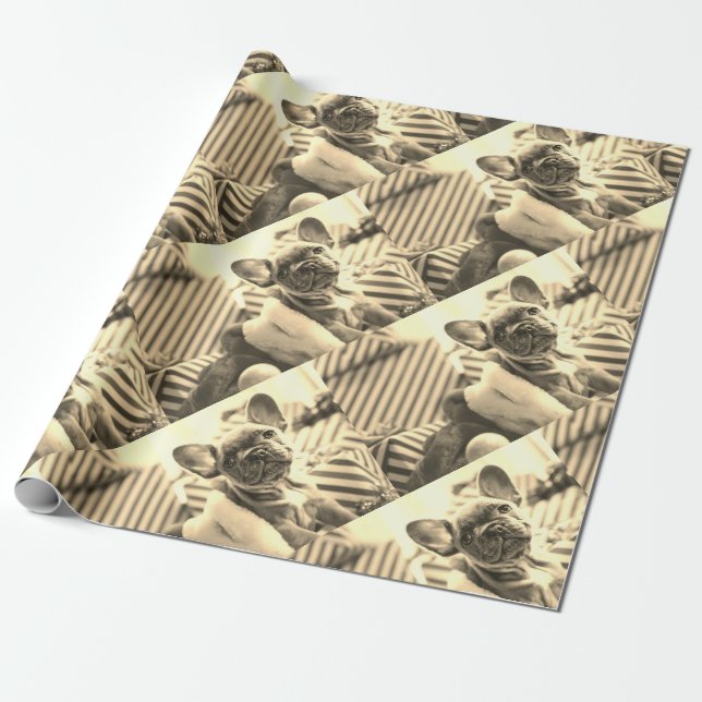 Papel De Regalo Sepia, Personalizado fotográfico personalizado (Desenrollado)