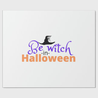 Papel De Regalo Ser bruja en camiseta de Halloween para Halloween 
