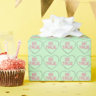 Papel De Regalo Ser el verdadero pastel Día de San Valentín del co