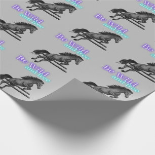 Papel De Regalo Ser salvajes y jugo libre de caballos