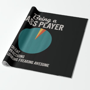 Papel De Regalo Ser un músico bajista divertido bajista guitarrist