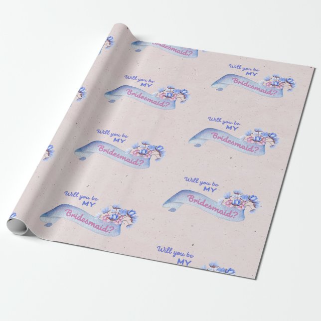 Papel De Regalo ¿Serás Mi Novia? (Desenrollado)