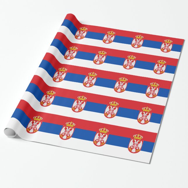 Papel De Regalo Serbia (Desenrollado)