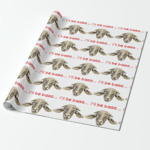 Papel De Regalo Seré Baaa Funny Goat Art Science Fiction Design