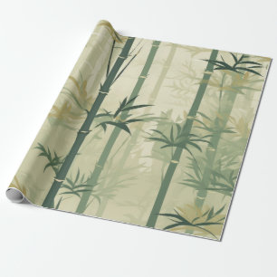 Papel De Regalo Serena Flor de Bambú Asiática  (3)