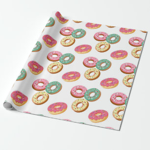 Papel De Regalo Serie de Donuts Dulces Diseño 3