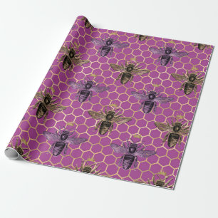 Papel De Regalo Serie Queen Bee Diseño 5
