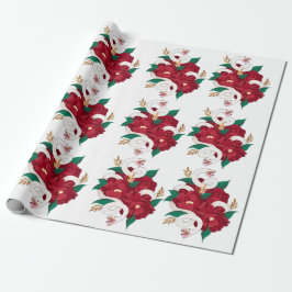 Papel De Regalo Serpiente con flores