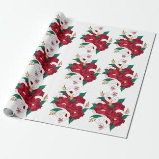 Papel De Regalo Serpiente con flores