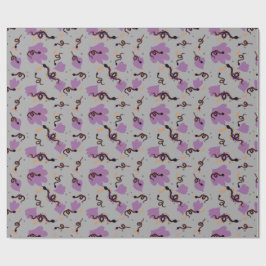 Papel De Regalo serpientes de Halloween grises