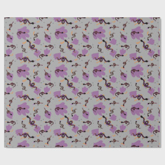 Papel De Regalo serpientes de Halloween grises